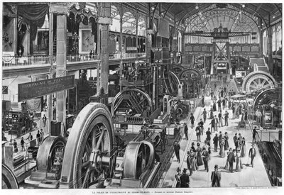 The French Electrical Machinery Gallery at the Universal Exhibition of 1900 by French School